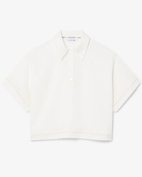 Oversized Fluid Twill Polo Shirt