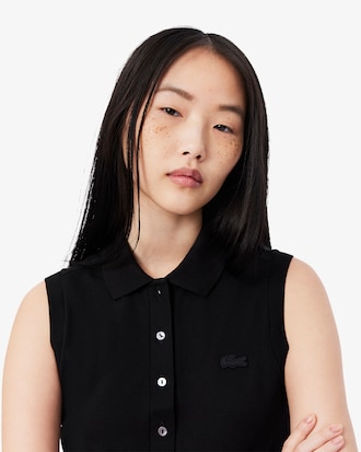 Polo elástico sin mangas L.12.D Slim Fit para mujer