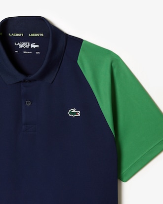 Polo homme Lacoste Tennis en polyester recycl&eacute;