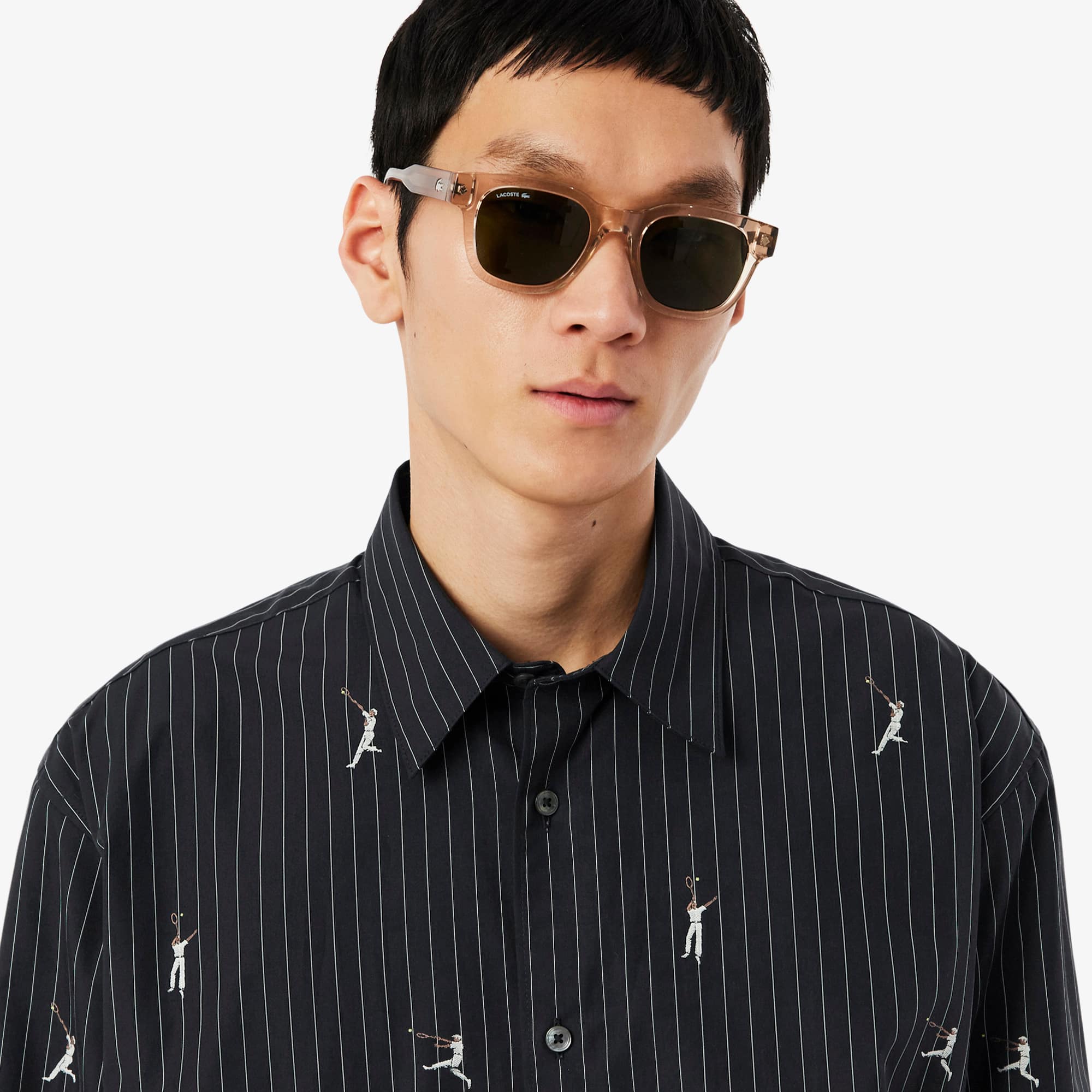 Relaxed Fit Embroidered Cotton Shirt