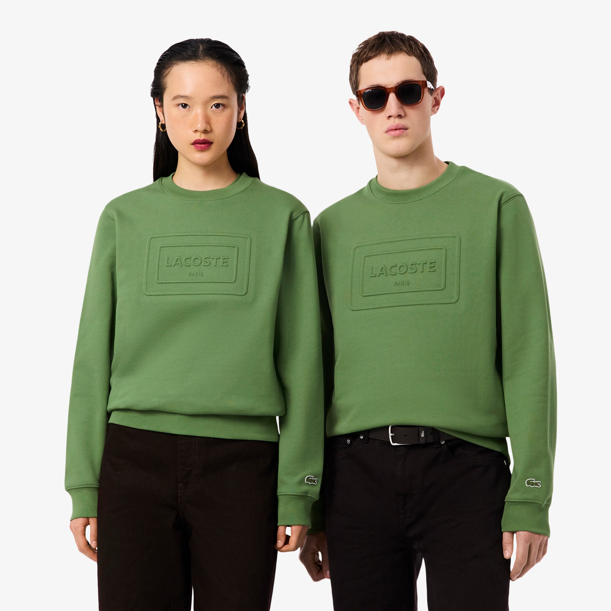 Lacoste Embossed Fleece Sweatshirt