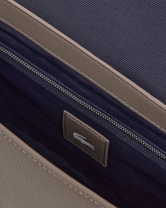 Ossian Flap Close Leather Satchel