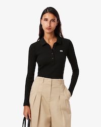 Women's Slim Fit L.12.D Ribbed Cotton Polo