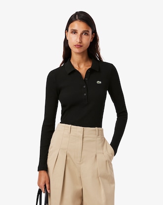 Women's Slim Fit L.12.D Ribbed Cotton Polo
