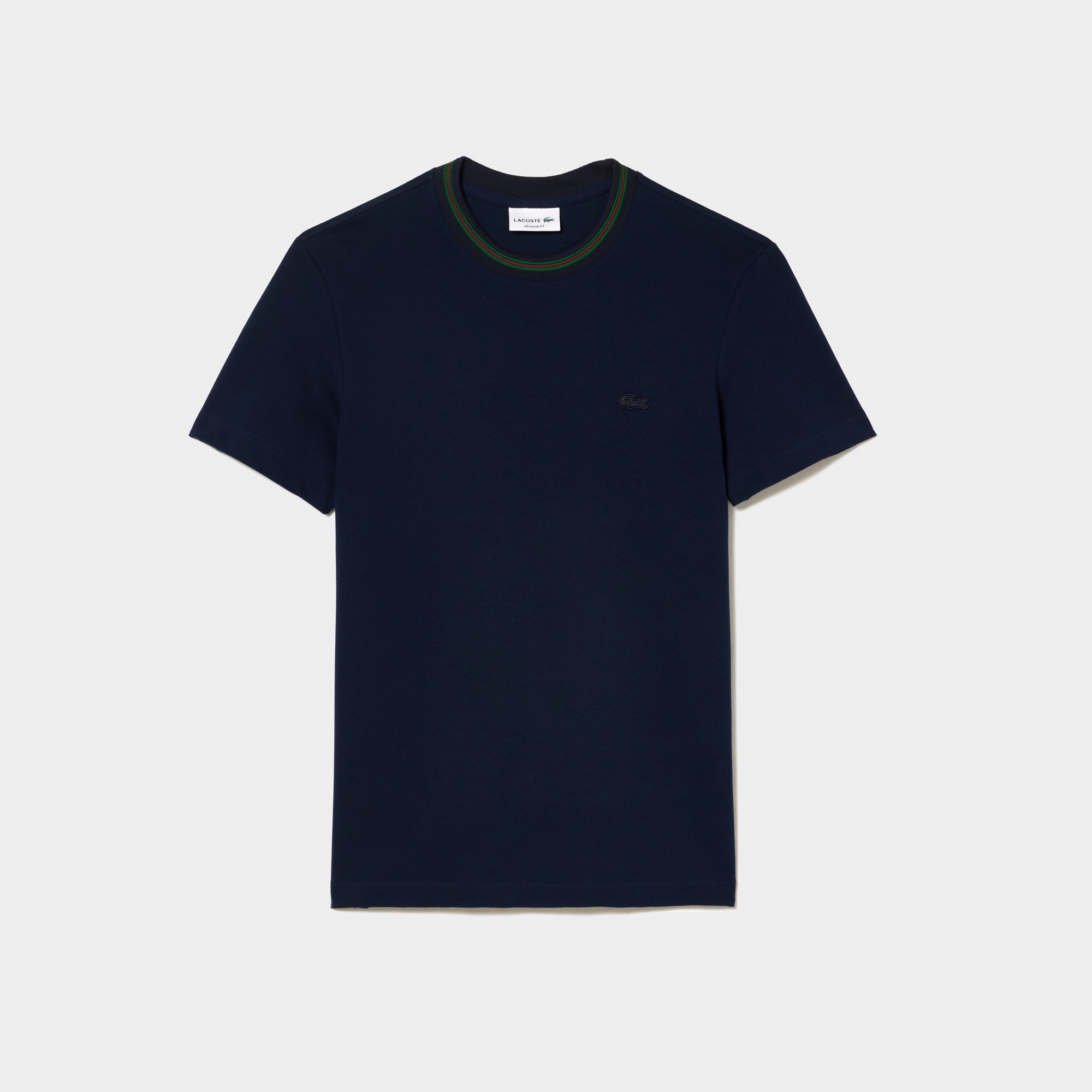 Men's Stripe Collar Stretch Piqué T-Shirt - T-shirts - New In 2026