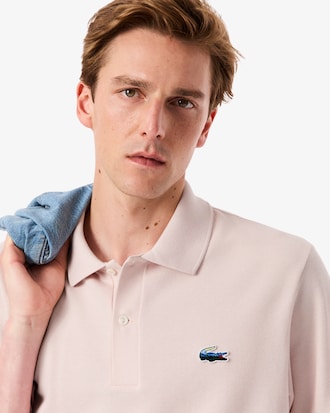 Men's Classic Fit Landscape Crocodile Piqué Polo