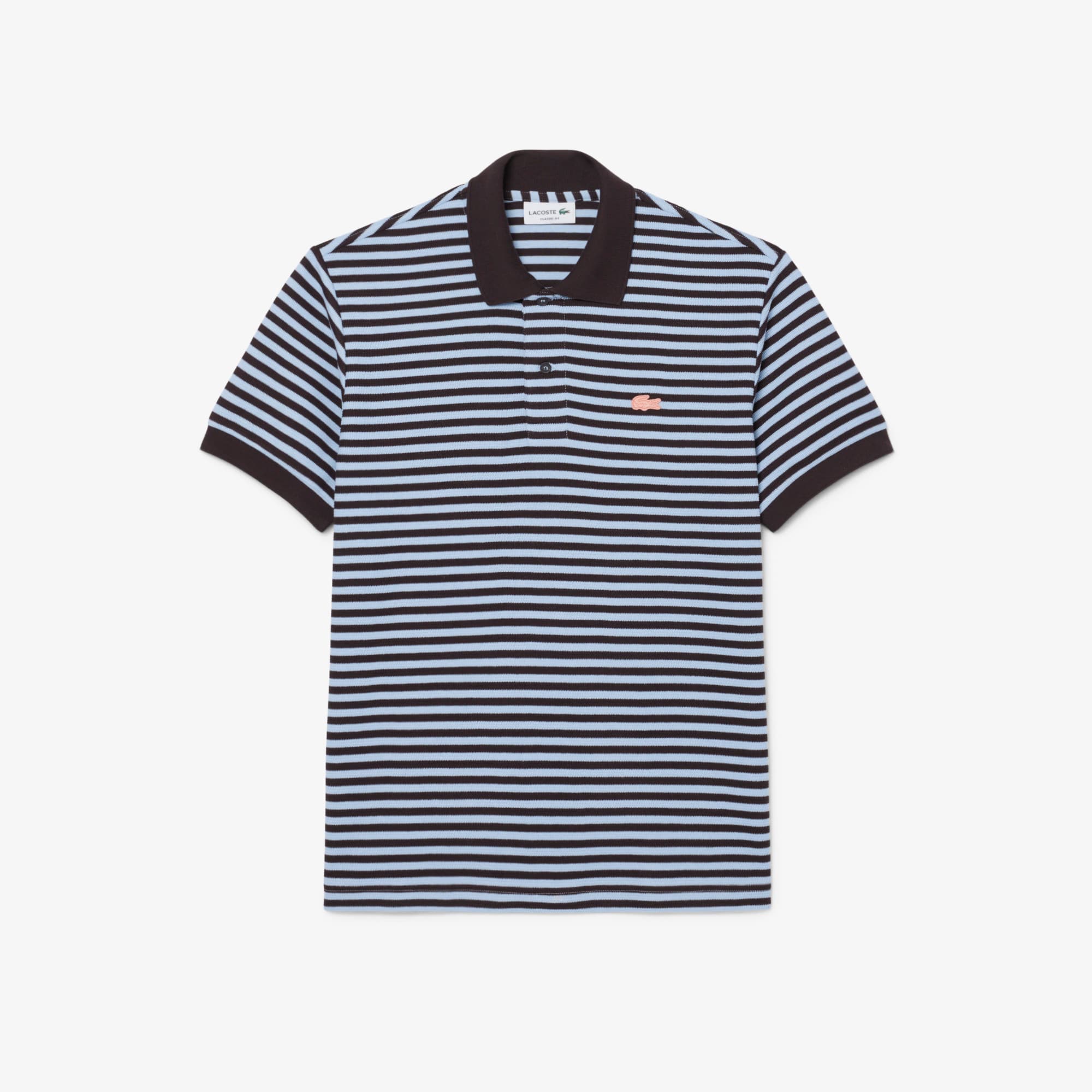 Classic Fit Textured Striped Polo