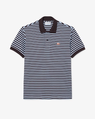 Classic Fit Textured Striped Polo Shirt