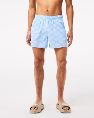 Men’s Two-Tone Monogram Swim Trunks