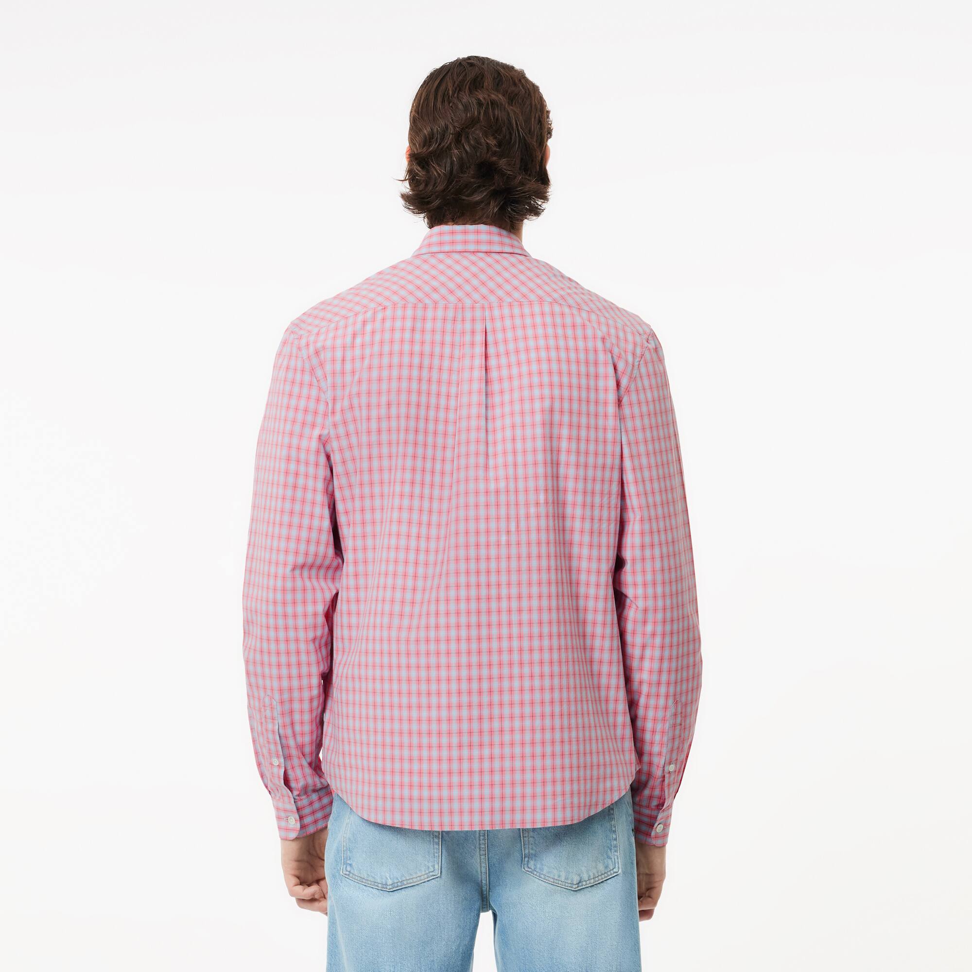 シャツ HUECLOSET Over-Fit Napping Check Shirt Textured Open Collar Checked Shirt | GU US