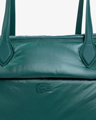 Runway Glossy Nylon Weekender Bag