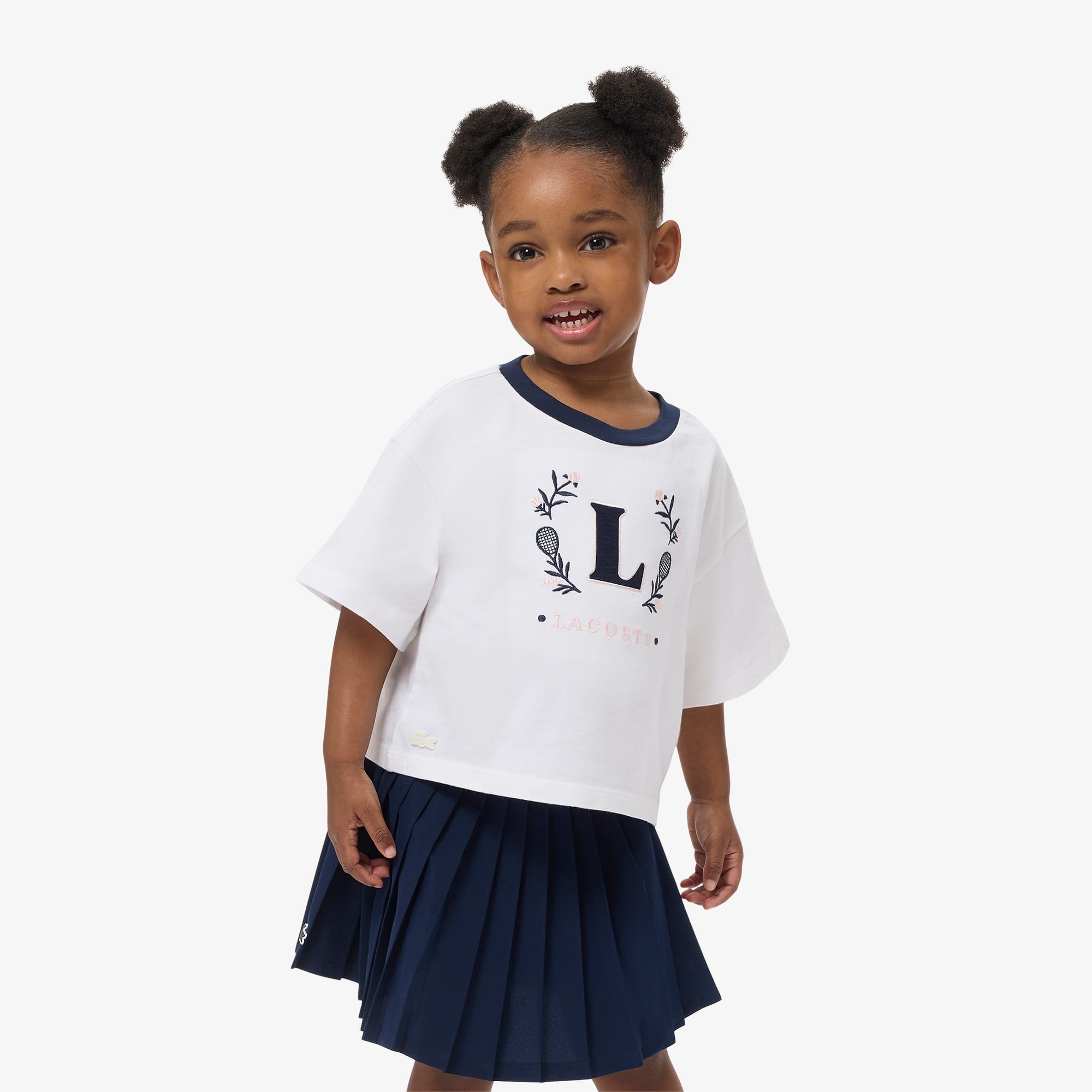 Lacoste Babies' Contrast Badge Cotton T-shirt - 6 Years In White