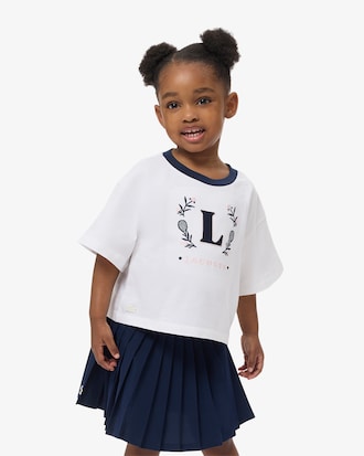 Contrast Badge Cotton T-Shirt