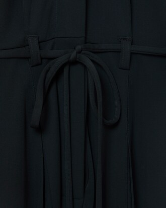 Runway Pleated Polo Maxi Dress