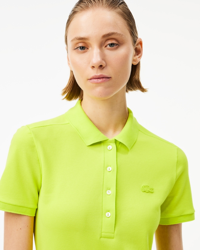 Women's Slim Fit Stretch Mini Piqué Polo Dress
