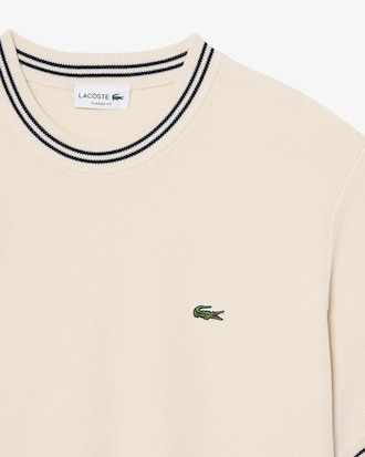 T-shirt classic fit maille d&eacute;tails ray&eacute;s