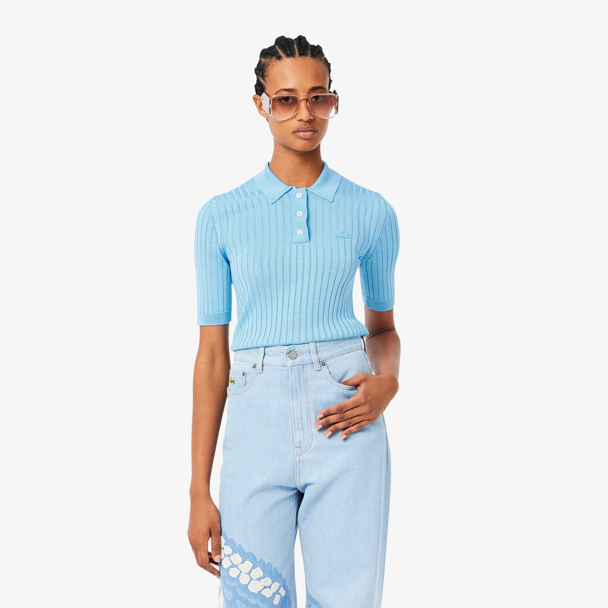 Women's Runway Ribbed Polo - Polo Shirts - New In 2025 | Lacoste
