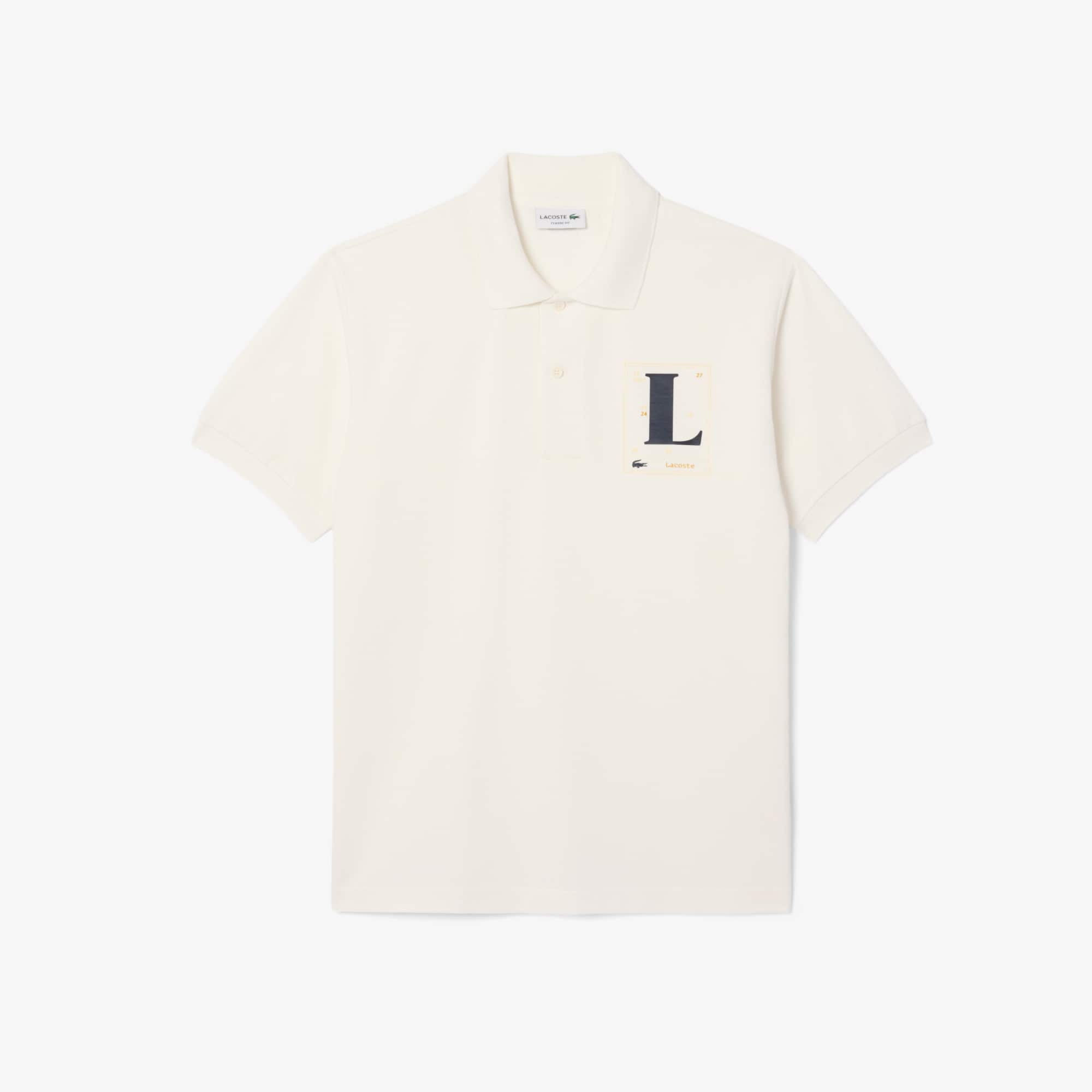 Classic Fit Printed Petit Piqué Polo Shirt