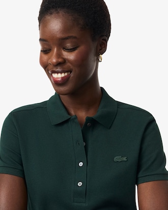 Women's L.12.D Slim Fit Stretch Mini Piqu&eacute; Polo