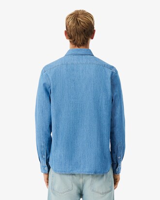 Camisa Vaquera Ligera De Corte Regular Para Hombre