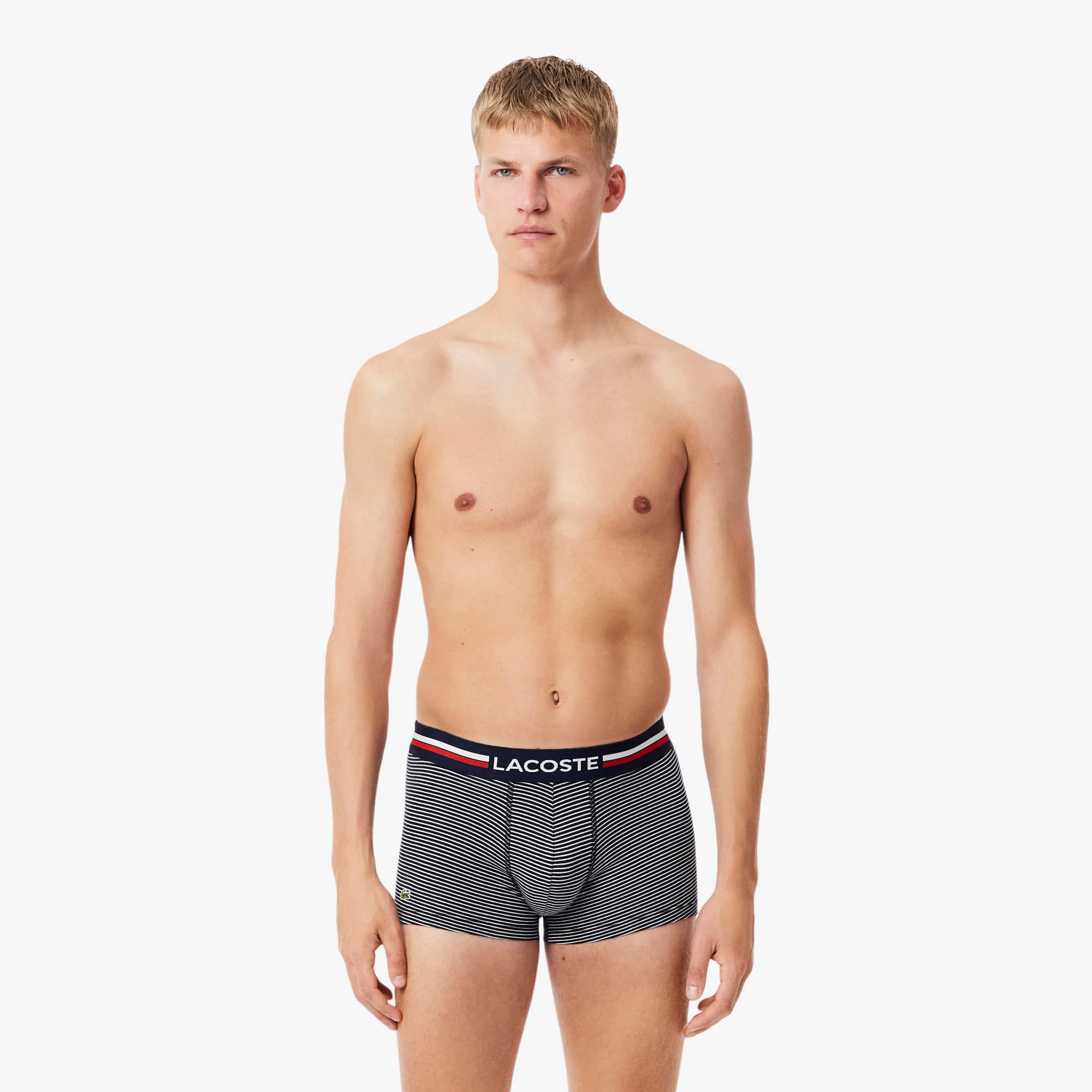 Lacoste Men's 3-Pack Stretch Cotton Trunks