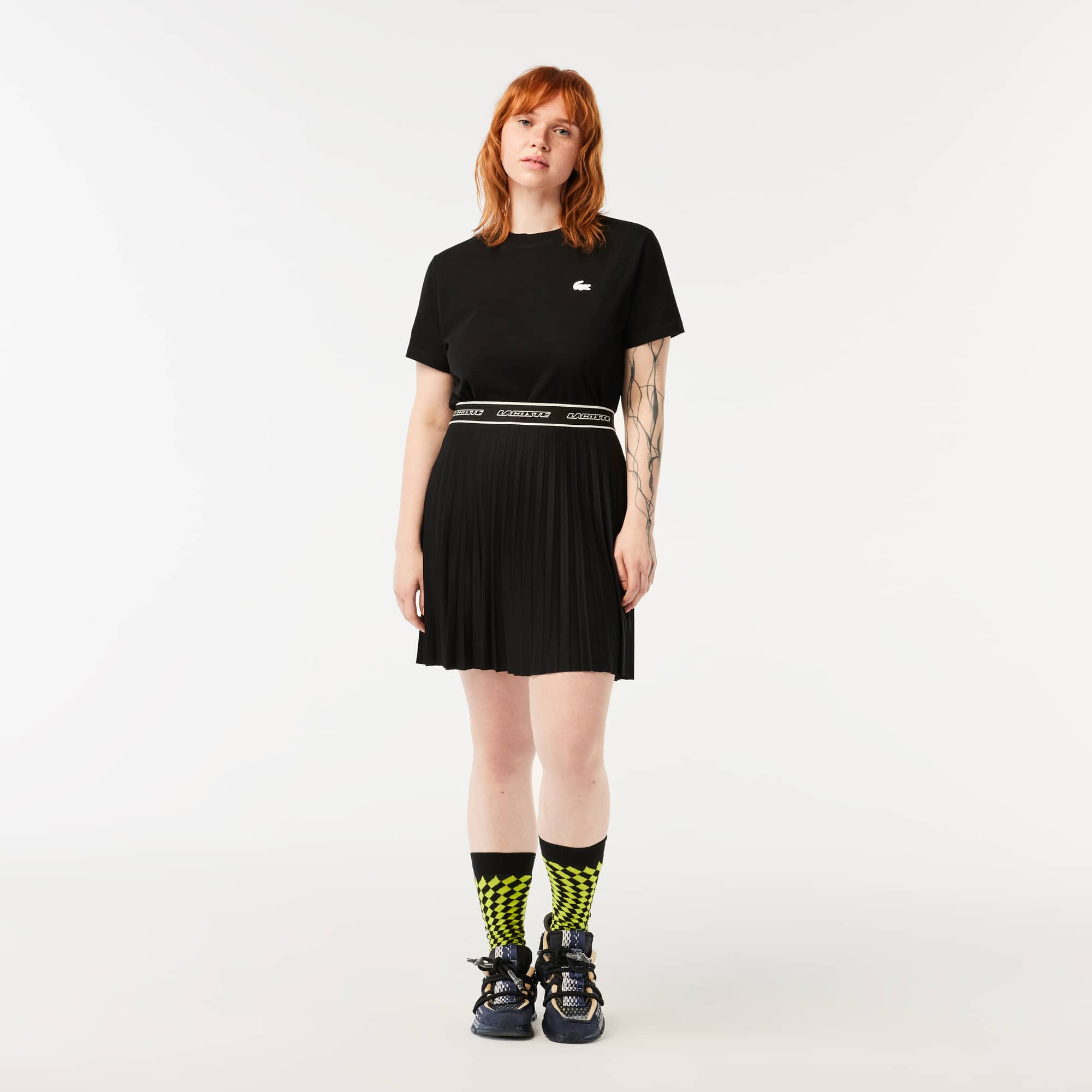 ★LACOSTE★ Women's Wool Pleated Skirt Black JF327E-54N031 Women's Pleated Tennis Skirt - Shorts & Skirts - New In 2025