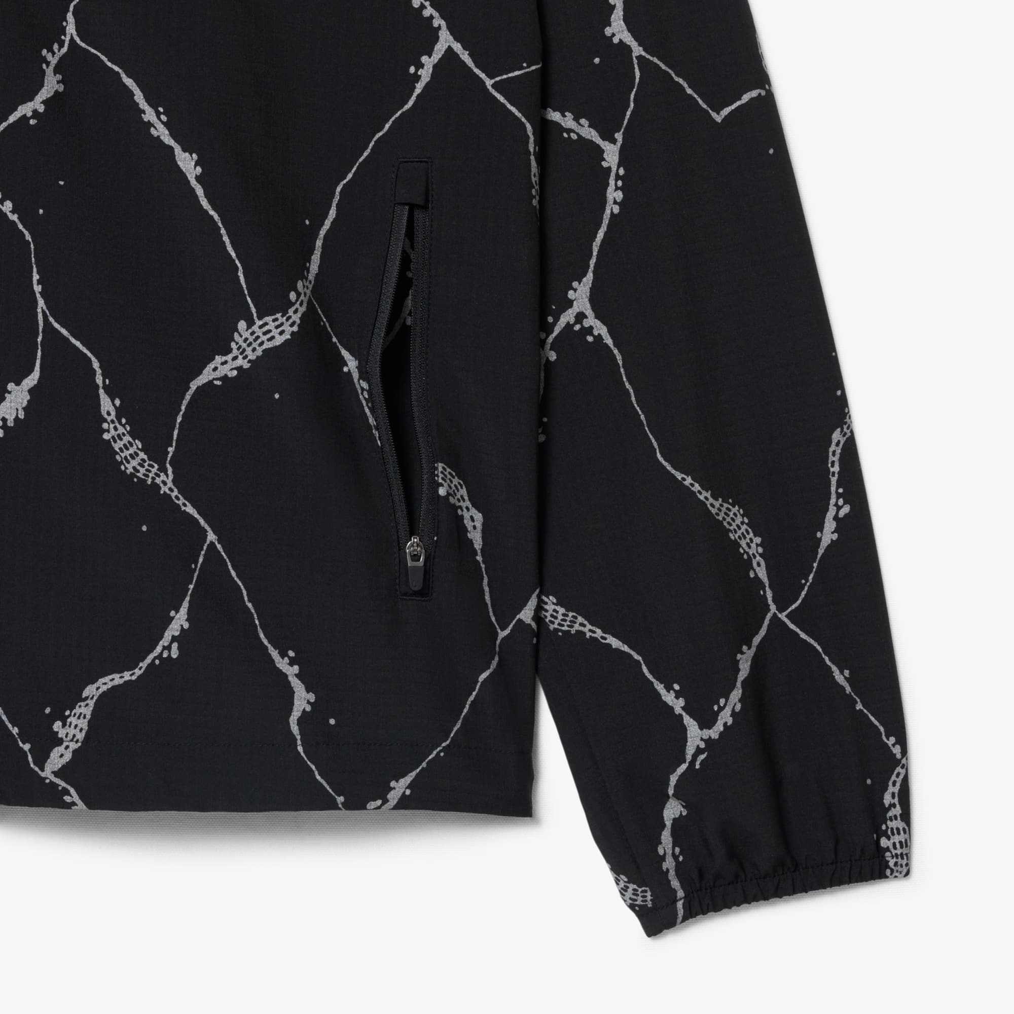 LACOSTE 幾何学模様ジャケット US S Reflective Crocodile Print Tennis Jacket - Jackets & Coats - New
