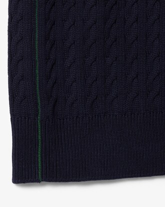 Chaleco tipo jersey de algod&oacute;n con punto de ochos