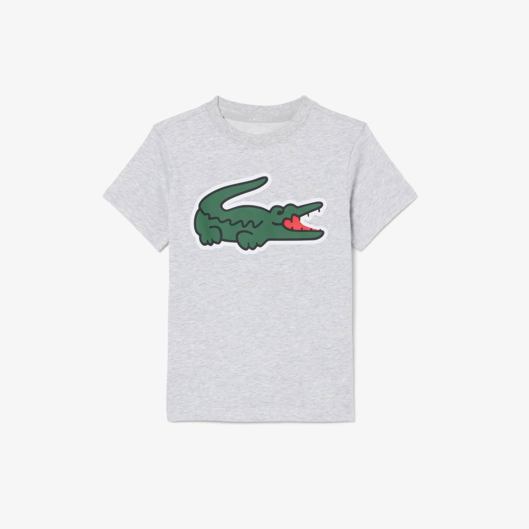 Lacoste Kids' Ultra Dry Printed Sport T-shirt - 14 Years In Gray
