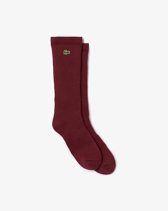 Unisex Lacoste Fashion Show Edition Long Terrycloth Socks