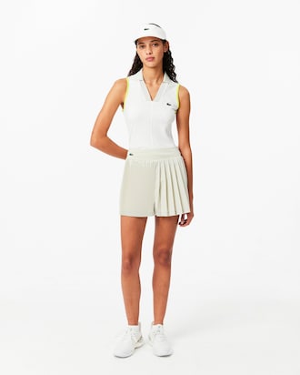 Women's Pleated Lined Tennis Shorts