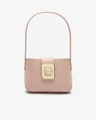 Bolso de hombro Amelia en piel con metal grabado para mujer