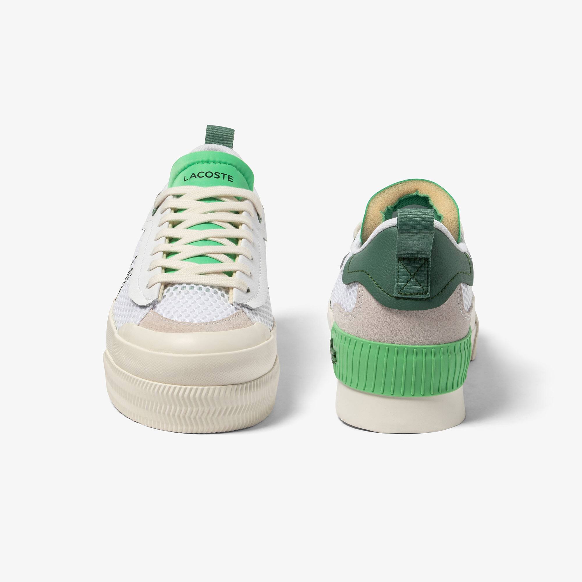 【LACOSTE】 ★ L004 Platform Leather Sneakers ★ Green Women's L004 Platform Heel-Pop Sneakers - Sneakers - New In