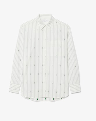 Oversized Striped Jacquard Shirt
