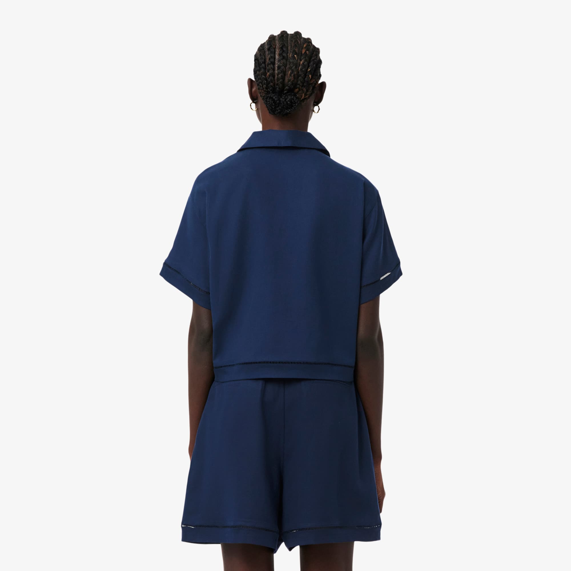 Oversized Fluid Twill Polo - Women's Collection - New In 2026