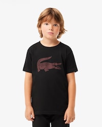 Kids' Oversized Technical Cotton Tennis T-Shirt