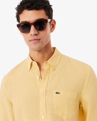 Men's Regular Fit Linen Shirt