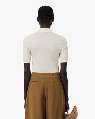 Runway Slim Fit Silk Mini-Piqu&eacute; Polo Shirt