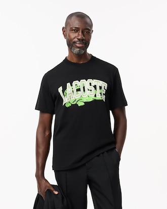 Playera distintiva de punto de algodón