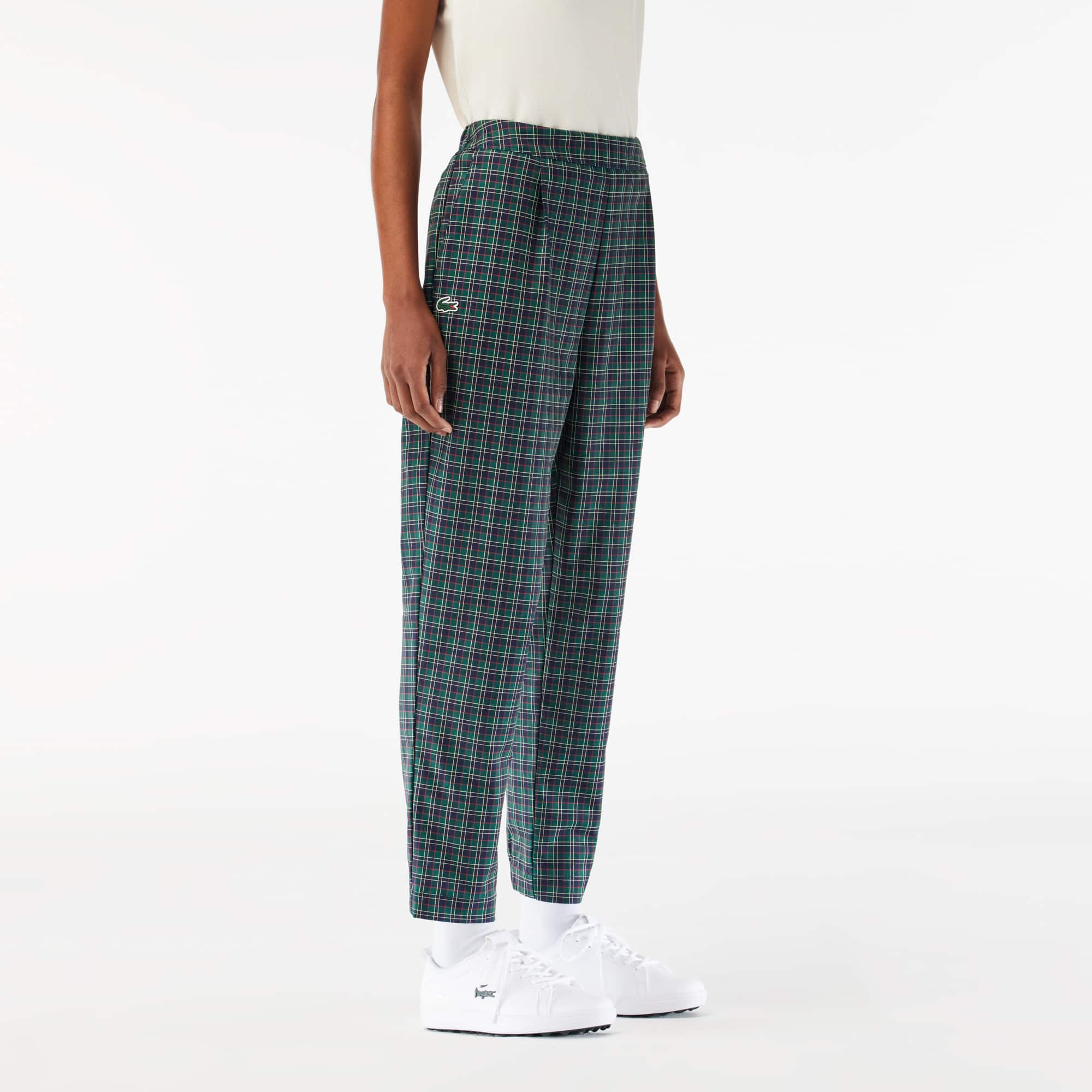 Lacoste レディースゴルフパンツ Women's Tapered Leg UV Protect Golf Pants - Pants & Leggings