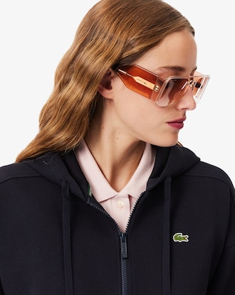 Women's Zip-Up Piqu&eacute; Hoodie