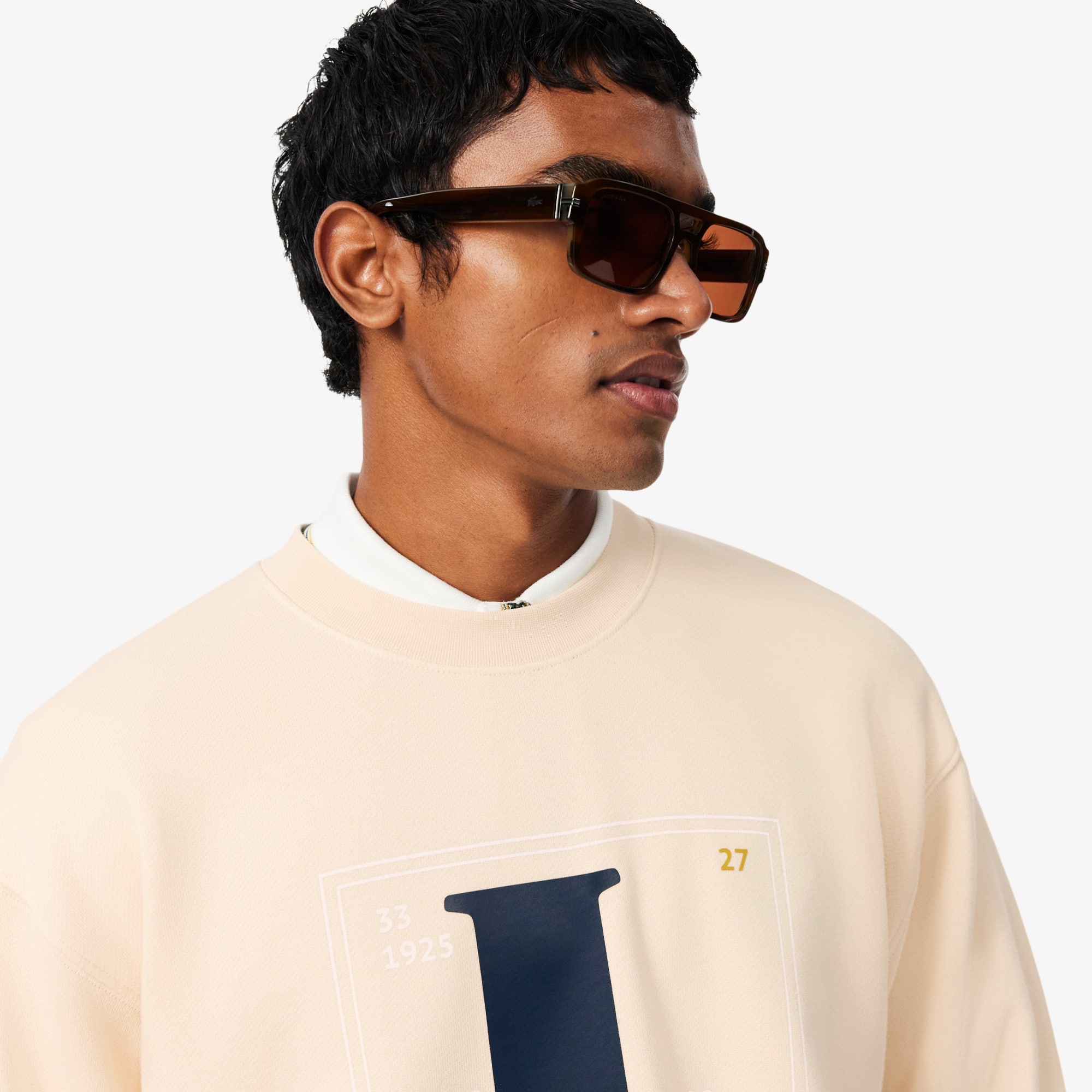Graphic Print Fleece Sweatshirt
