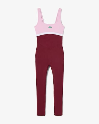 Women's Lacoste x Bandier All Motion Scoop-Neck Bodysuit