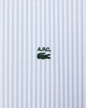 Women&rsquo;s Lacoste x A.P.C. Striped Cotton Shirt Dress