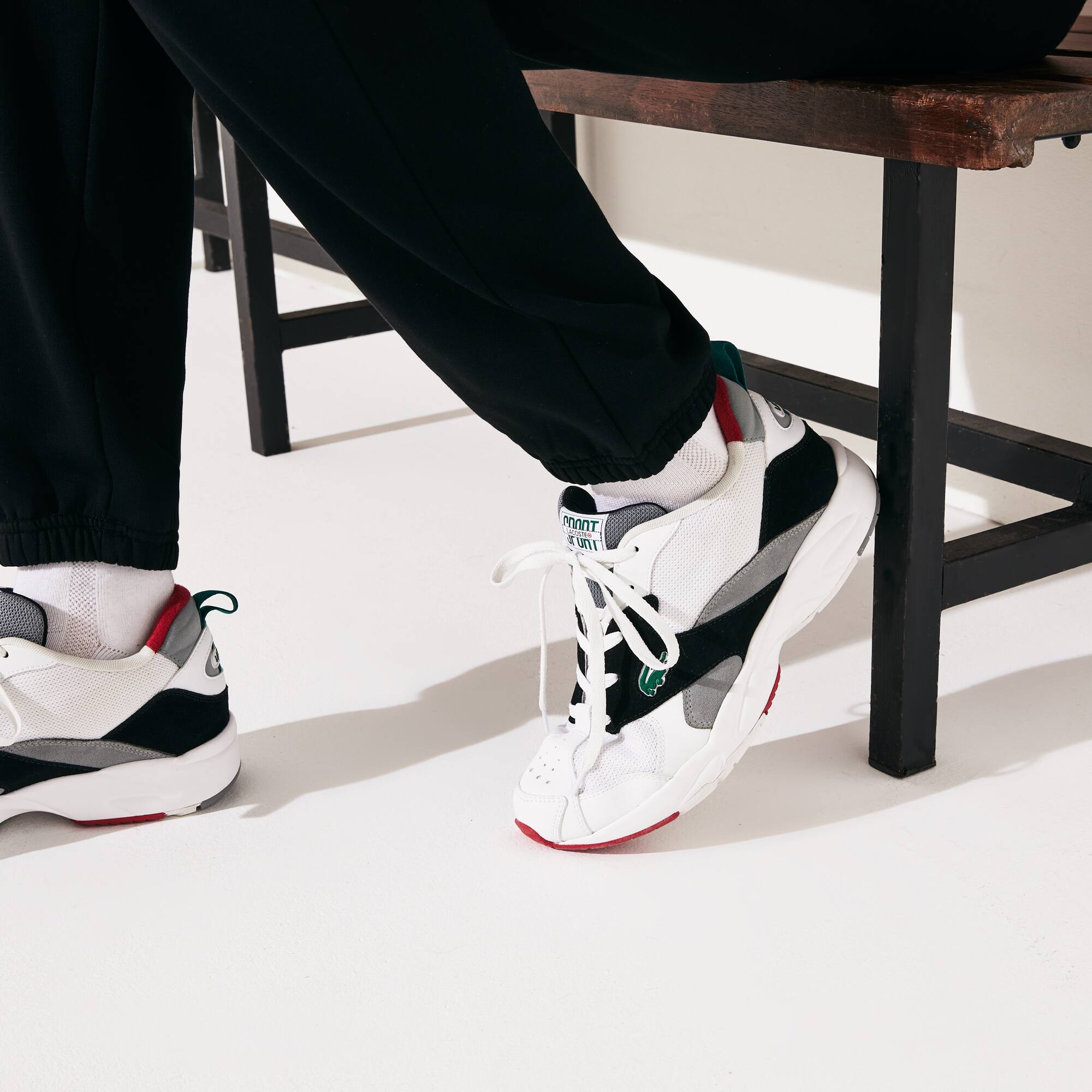 mens lacoste track pants