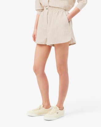 Oversized Linen Blend Shorts