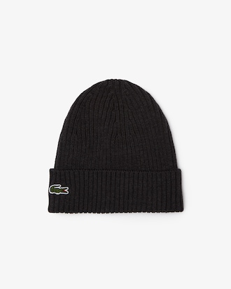 Unisex Rib Knit Brushed Wool Beanie