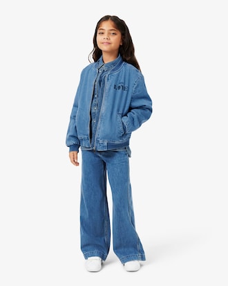 Badge Accent Denim Shirt