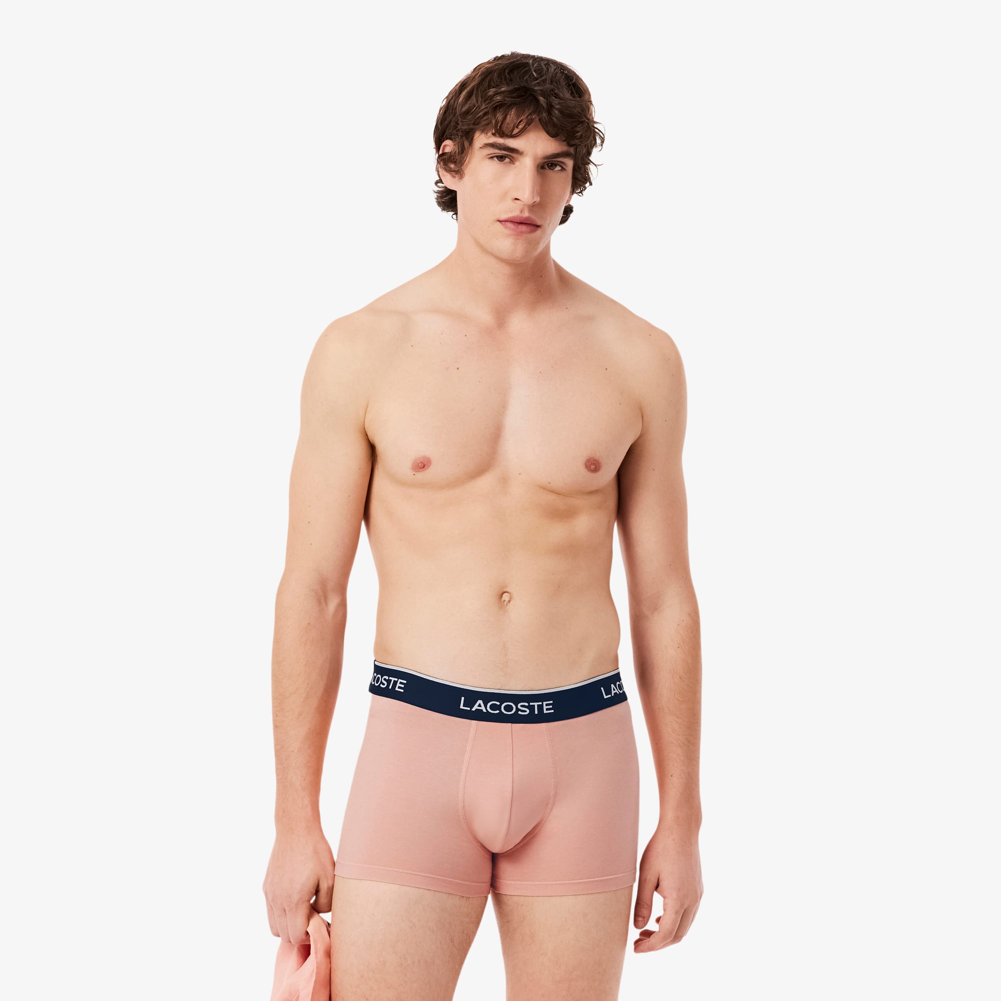 Lacoste Paquete de 3 Bóxers para Hombre Azul