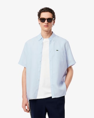 Chemise à manches courtes homme en lin